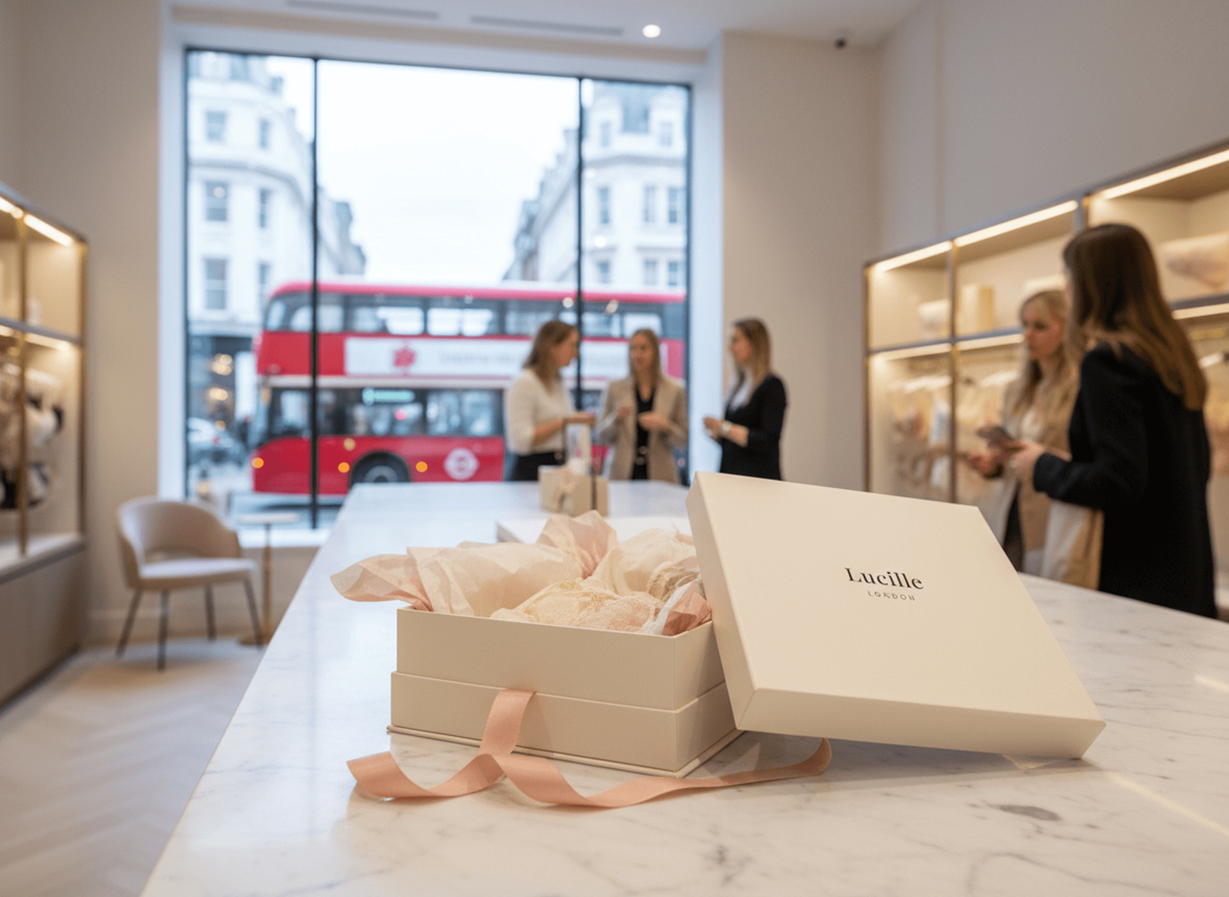 Lucille London boutique interior