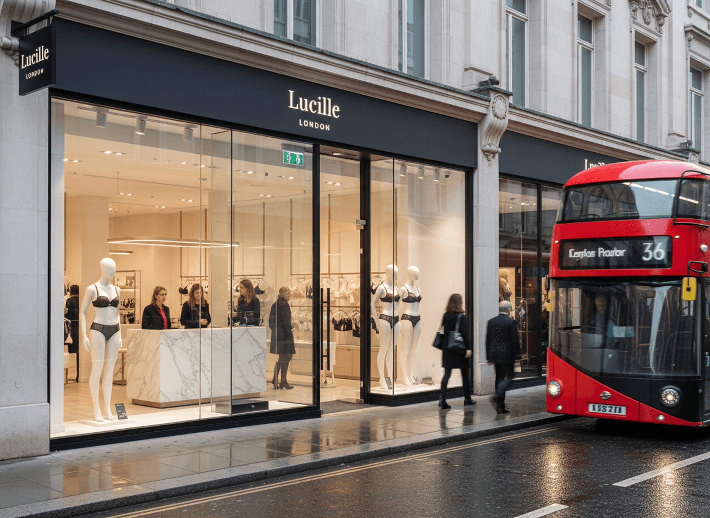 Lucille London boutique detail